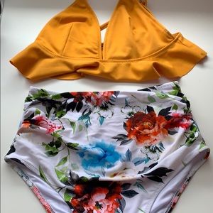 high wasted swimsuit (NEVER WORN :))